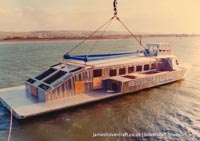 AP1-88 hovercraft number 1 - shipping the superstructure